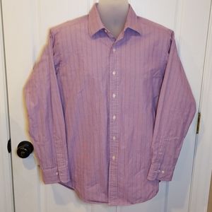 Polo by Ralph Lauren 16 1/2 34/35 Purple Checkered